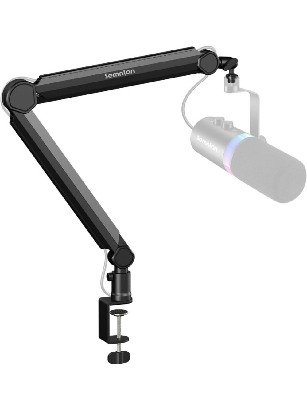 Microphone Arm,SEMNLAN LM08 Desk Adjustable Mic Boom Arm Stand